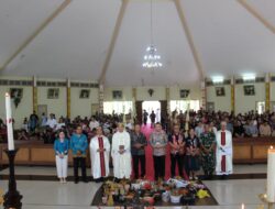 Danramil 05/Samalantan hadiri misa perdana dan syukuran naik dango 2025