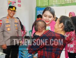 Kapolres Bengkayang Hadiri Kegiatan Posyandu dan Pemberian Vitamin A untuk Balita