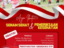 Pemkab Bengkayang Gelar Senam Sehat dan Pemeriksaan Kesehatan Gratis