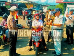 Polres Bengkayang Gelar Razia Gabungan Bersama Bapenda, Dinas Perhubungan, Jasa Raharja dan Satpol PP