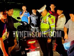 Satlantas Polres Bengkayang Tertibkan Balap Liar dan Knalpot Brong di Alun-Alun SDR