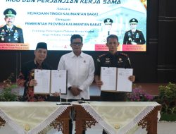 Kejati dan Pemprov Kalbar Teken MoU Penerapan Pidana Kerja Sosial Sambut Implementasi KUHP Nasional 2023