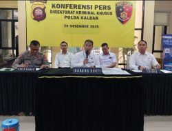 Ditkrimsus Polda Kalbar Gelar Konferensi Pers, Ungkap 38 Kasus PETI dalam Enam Bulan!