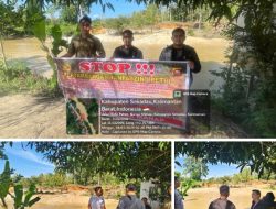 Cegah Aktifitas PETI, Polsek Nanga Mahap Sosialisasi dan Himbau Warga Stop Tambang Ilegal