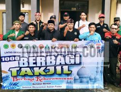 Lintas Ormas Kepemudaan dan Kebudayaan Bengkayang Gelar Aksi 1000 Berbagi Takjil