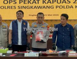 Polres Singkawang Amankan 9 Tersangka Judi Selama Operasi Pekat 2026