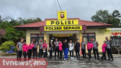 Polsek Sepauk Ajak Warga Senam Kebugaran Dalam Rangka Sambut HUT Bhayangkara ke-80