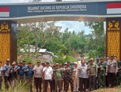 Kunker, Dandim 1208/Sambas dan  Bupati Hadiri Operasi Pasar Murah Dan Tinjau PLBN Temajuk