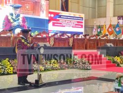 Menhan RI diwakili Rektor Unhan RI Kukuhkan 493 Lulusan pada Wisuda Periode II TA 2025