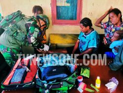 Satgas Korpasgat Tiba di Korowai Batu, Beri Layanan Kesehatan Gratis Pasca Insiden Smart Air PK-SNR