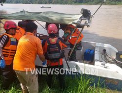 Remaja Yang Tenggelam di Sungai Pinoh di Temukan di Sungai Melawi.