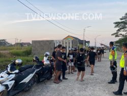 Tindak Balap liar Yang Meresahkan Masyarakat,Polres Melawi Amankan 28 Unit Motor