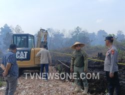 Polres Kubu Raya Segel Lahan Karhutla di Sungai Raya Dalam, Pasang Garis Polisi di 9 Titik