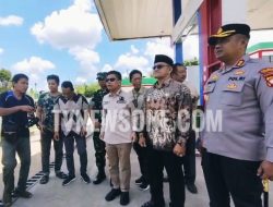 Bupati Satono Bersama TNI, Polri dan Kejaksaan Sidak SPBU di Sambas