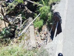 Longsor Tebing Jalan di Jembatan Benawan Bengkayang Dibiarkan, Warga Soroti Minimnya Respons Pemerintah