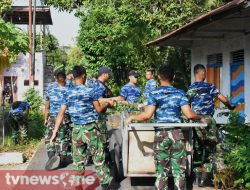 Yon Parako 466 Pasgat Ikuti Aksi Bersih Lingkungan